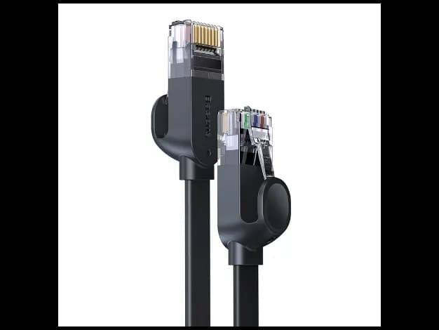 Baseus CAT 6 – 1m High Speed Six types of RJ45 Gigabit Network Cable (flat cable) Black – PCWL-B01 – 6 Months warranty (2)