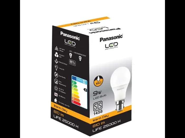 Panasonic LED Bulb Warm Daylight, Pin Type, 9W - 1.00 pc