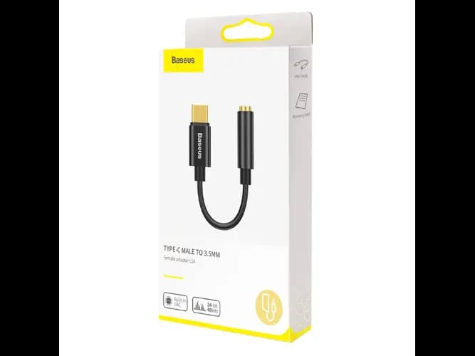 Baseus Type-C Male to 3.5mm Female Adapter L54 Black – CATL54-01- 6 Months Warranty (3)