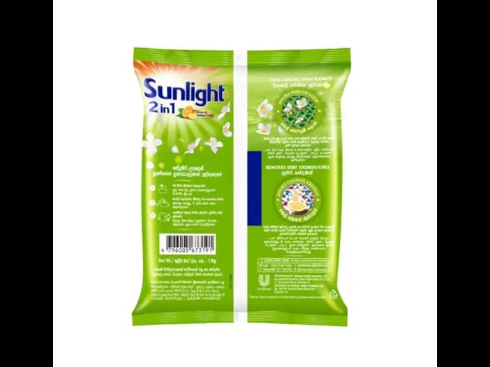 Sunlight Clean & Lemon Fresh Washing Powder - 1.00 kg (2)