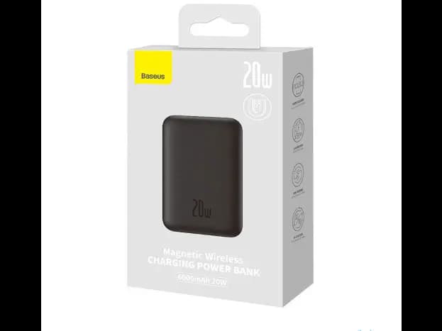 Baseus Magnetic Wireless 6000mAh 20W Fast Charge Power Bank- PPCX020001- 6 Months Warranty (2)