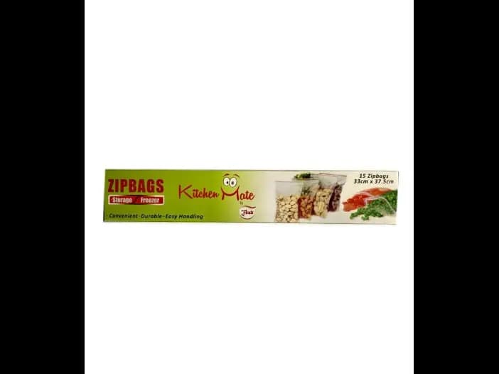 Kitchen Mate Zip Bags - 15.00 pcs