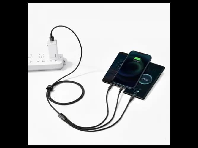 Baseus Tungsten 3 in1 USB – Lightning , Type C ,Micro Cable- CAMLTWJ-01- 6 Months Warranty (2)