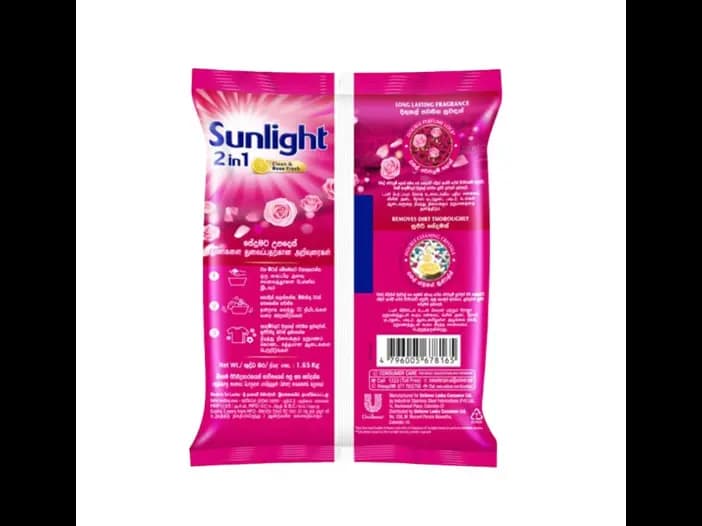 Sunlight Clean & Rose Fresh Detergent Powder - 1,650.00 g (2)