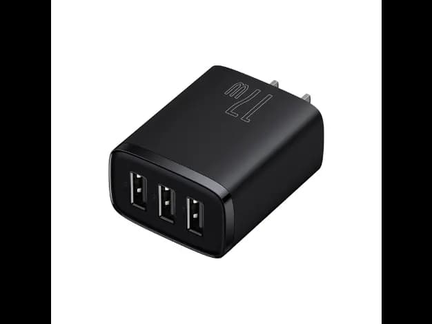 Baseus Compact Charger 3U 17W CN Black- CCXJ020001 – 8 Months Warranty (2)