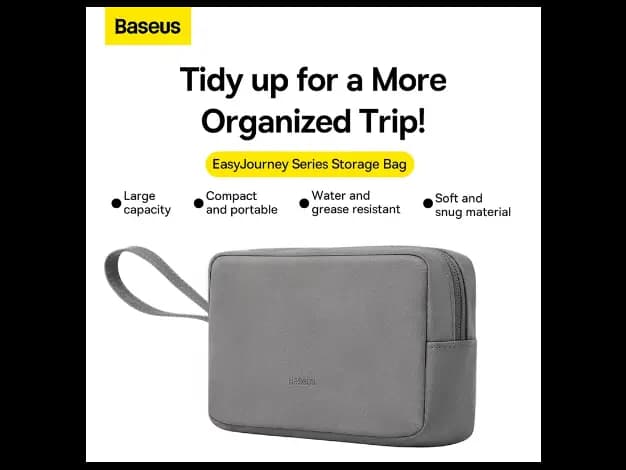 Baseus Easy Journey Series Storage Bag, Dark Gray – LBJX010013 (3)