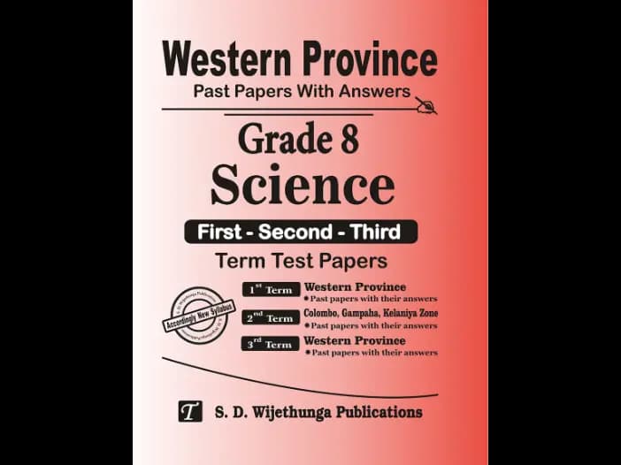 Western Province Grade 8 Science English Medium Past Paper Set