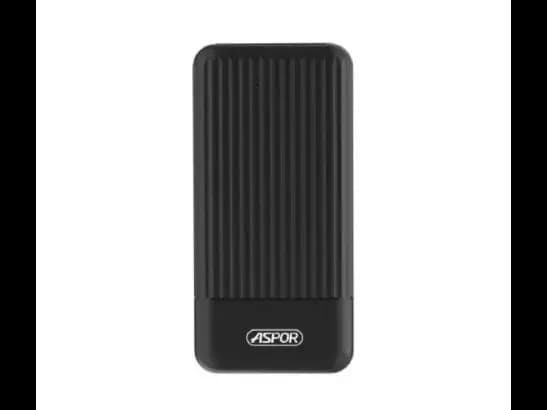 Aspor A323 10000mAh Power Bank with 6 Month Battery Warranty