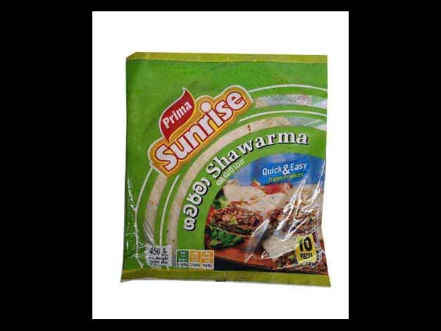 Prima Sunrise Shawarma - 450.00 g Frozen Rotti