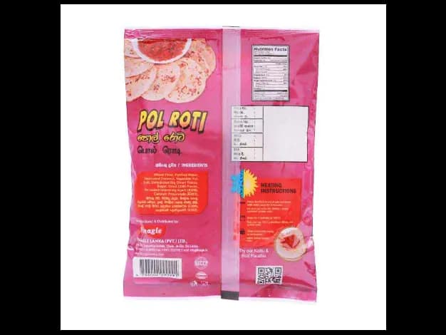 Finagle Pol Rotti - 4.00 pcs Coconut Rotti Frozen Food (2)