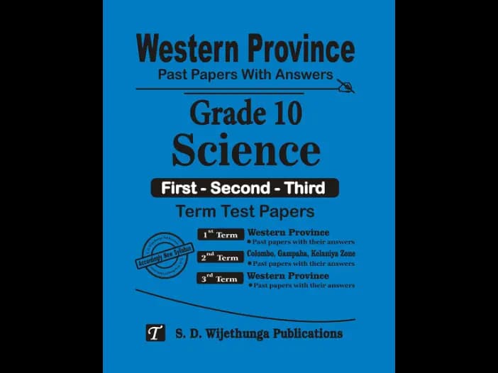 Western Province Grade 10 Science English Medium Past Paper Set