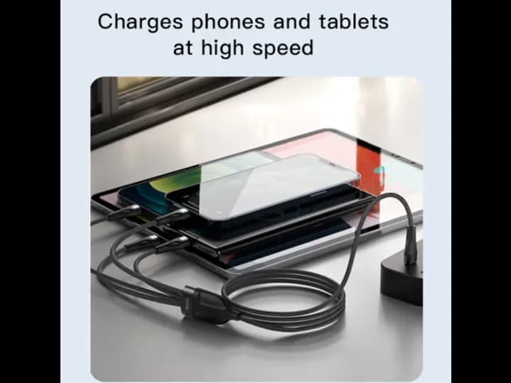 Yesido CA110 1.2m 4A Type-C to Dual Type-C Dual 8 Pin Charging Cable (3)