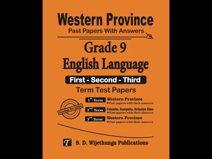 Western Province Grade 9 English Past Paper Set