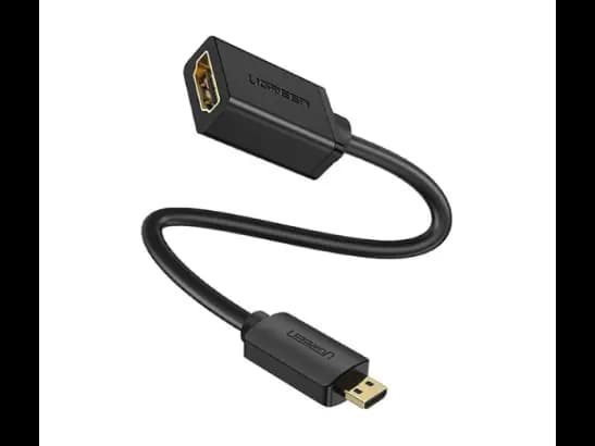 UGreen 20134 Micro HDMI Male to HDMI Female Cable – 22CM
