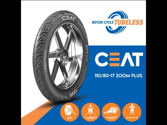 CEAT Motor-Cycle Tyre 110/80 -17 ZOOM PLUS Tubeless