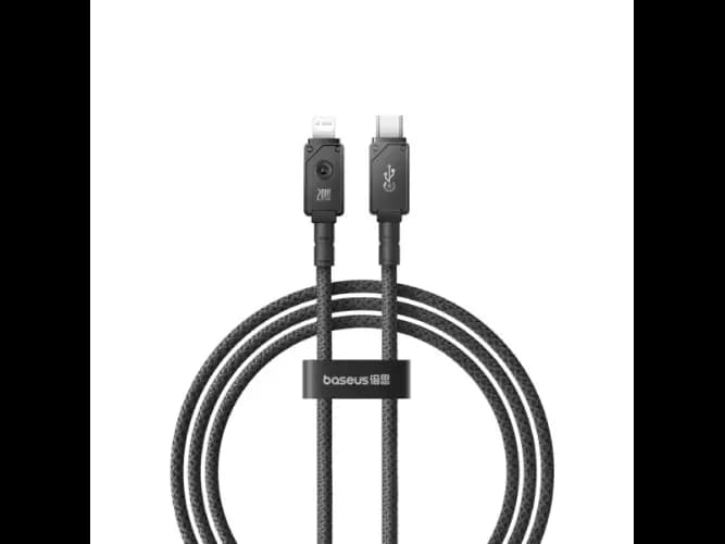 Baseus Aramid USB C – Lightning Unbreakable 20W 480Mb/s 1m Cable – Black