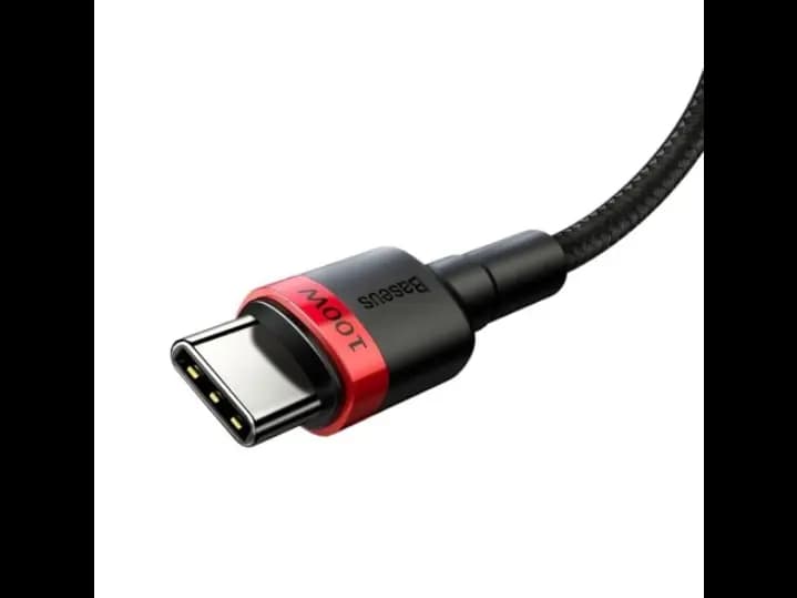 Baseus Cafule nylon cable USB Type C Power Delivery 2.0 100W 20V 5A 2m black (CATKLF-AL91) (3)
