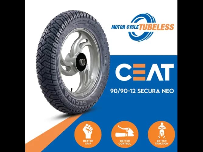 CEAT Motor-Cycle Tyre 90/90-12 SECURA NEO