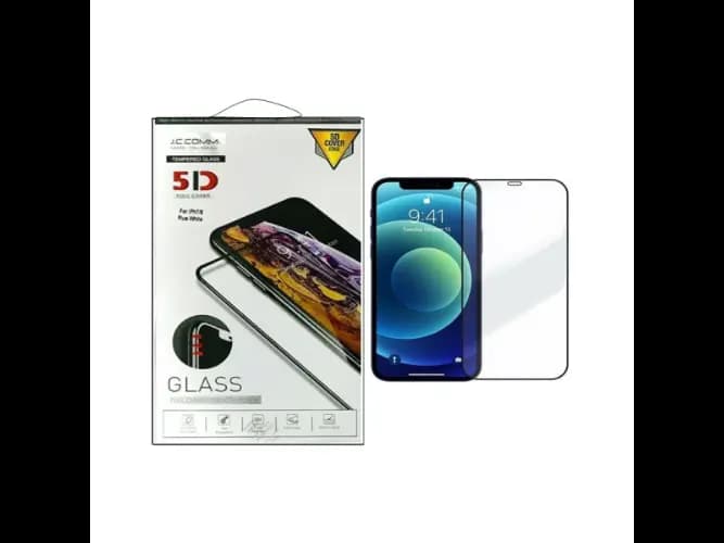 JC COMM 5D Tempered Glass for iPhone 6G / 6s / 6G Plus / 6s Plus / 7G / 7 Plus / 8G / 8G Plus / 12 Mini