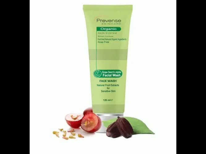PREVENSE GRAPESEED & JOJOBA FACE WASH 120ML