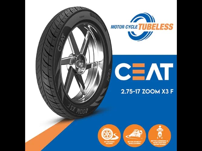 CEAT Motor cycle Tyre 2.75 - 17 ZOOM x 3 F Tubeless