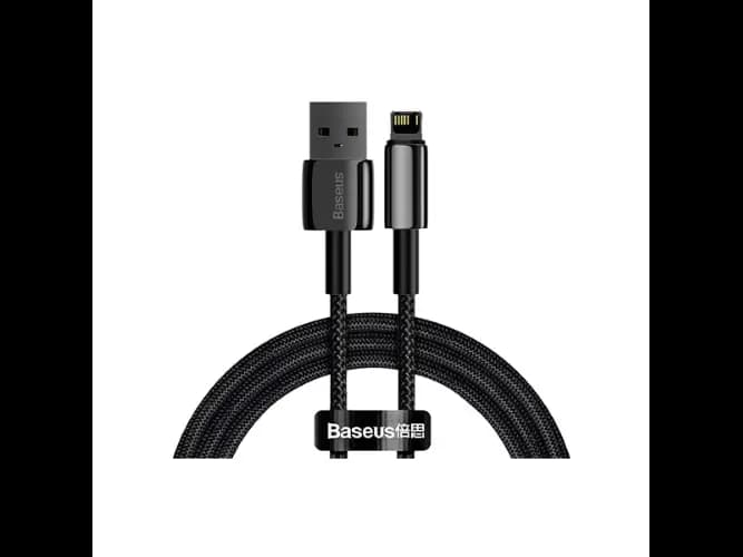 BASEUS Tungsten Gold Fast Charging Data Cable USB To iPhone 2.4A 1M