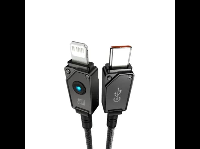 Baseus Aramid USB C – Lightning Unbreakable 20W 480Mb/s 1m Cable – Black (2)