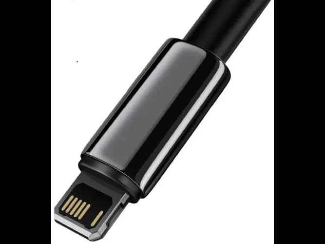 BASEUS Tungsten Gold Fast Charging Data Cable USB To iPhone 2.4A 1M (3)
