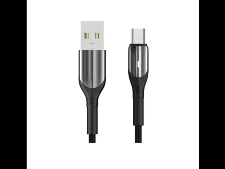 Aspor AC10 1M 3A Type-C LED Nylon cable (3)