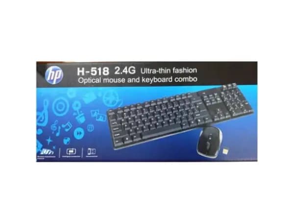 H-518 Wireless Optical Mouse and Keyboard Combo 2.4G (2)