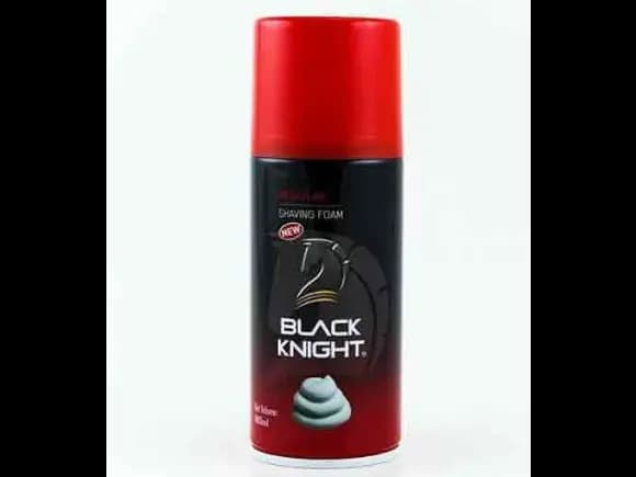 BLACK KNIGHT REGULAR SHAVING FOAM 180ML