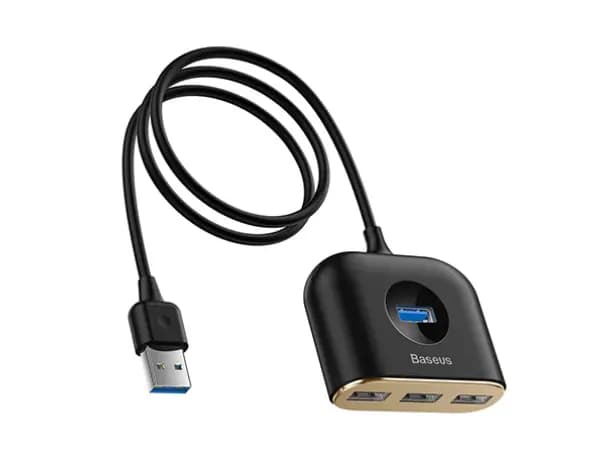 BASEUS Square Round 4 In 1 USB Hub Adapter CAHUB-AY01