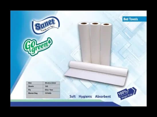SANET/ GO GREEN BED TOWEL/Tissue -- 10 pcs Bundle