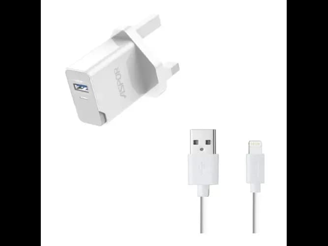 Aspor A827 Smart Fast Charging Dock with Lightning Cable