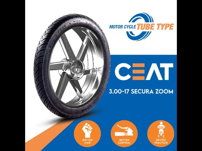 CEAT Motor-Cycle Tyre 300 - 17 Secura Zoom Tube Type