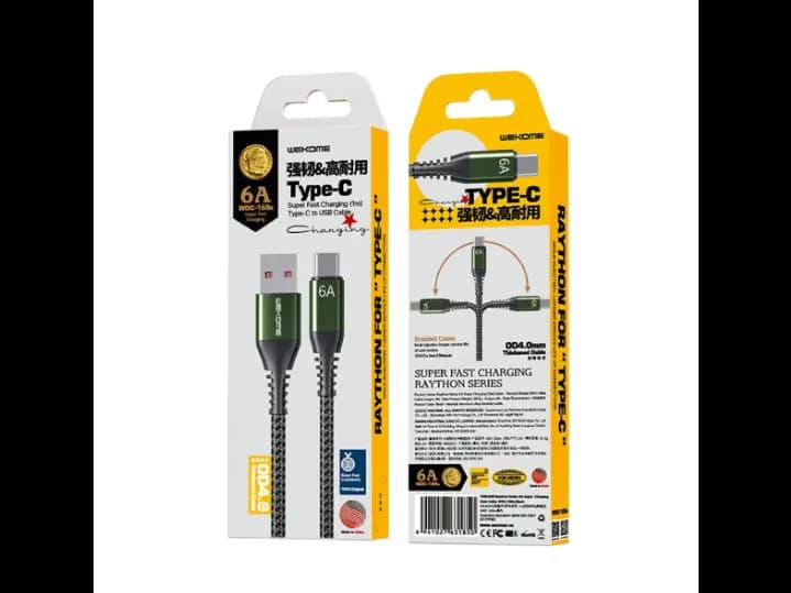 Wekome WDC-169A Raython Series 6A USB to Type-C (2)