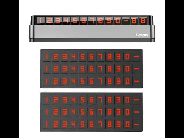 Baseus Moonlight Box Series Temporary Parking Number Plate – ACNUM-B0G (2)