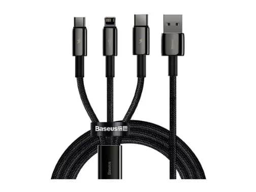 BASEUS Tungsten Gold 3 In 1 Cable 3.5A 1.5M CAMLTW