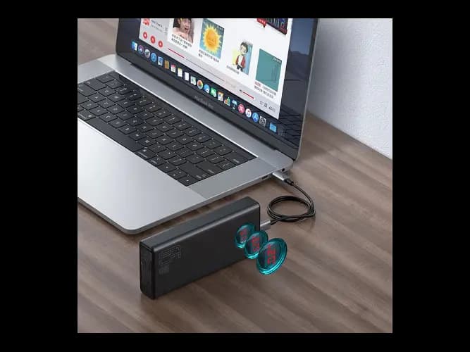 Baseus Amblight Digital Display Quick Charge Power Bank 30000mAh Black - 65W 1m Black (5)