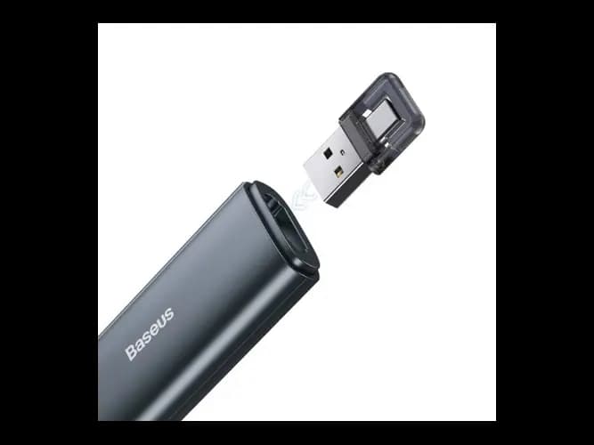 Baseus Orange Dot Rechargeable Wireless Presenter (Red Laser) Grey – WKCD000013 (2)