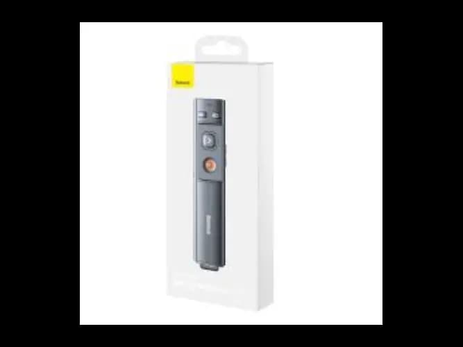 Baseus Orange Dot Rechargeable Wireless Presenter (Red Laser) Grey – WKCD000013 (4)
