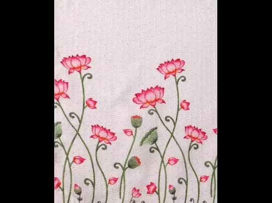Floral Printed Regular Sequinned Kurta With Trousers & Dupatta (4)
