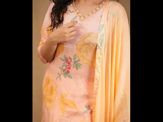 Straight Cut Kurti with Pant & Dupatta (2)