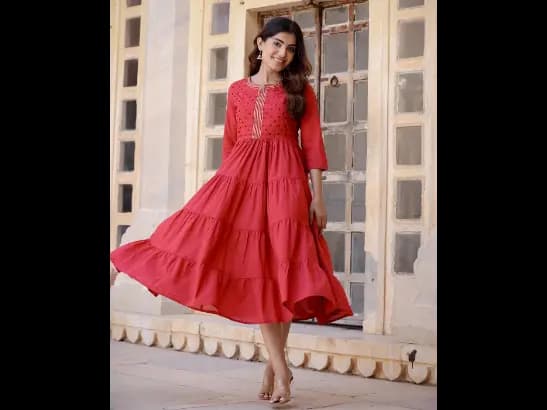 Embroidered Anarkali Kurta