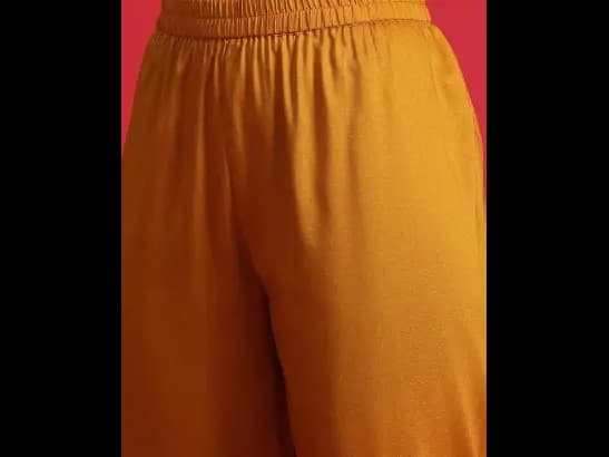 Ethnic Motifs Embroidered Sequinned Straight Kurta & Trousers With Dupatta (4)