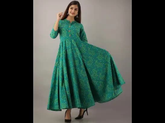 Paisley Print Fit & Flare Dress