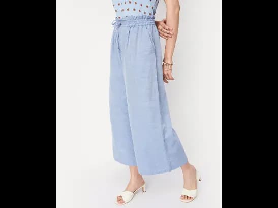 Relaxed Fit Flat-Front Pants