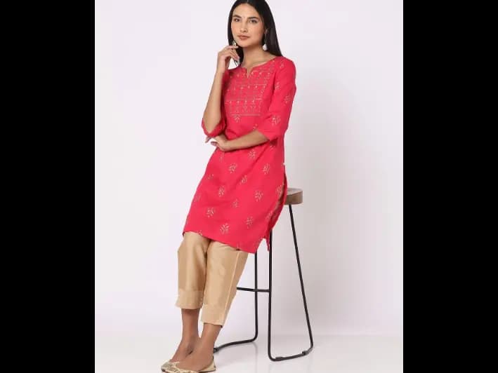 Printed Straight Kurta