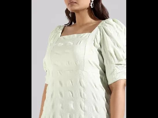 Plus Size Self Design A-Line Midi Dress (3)