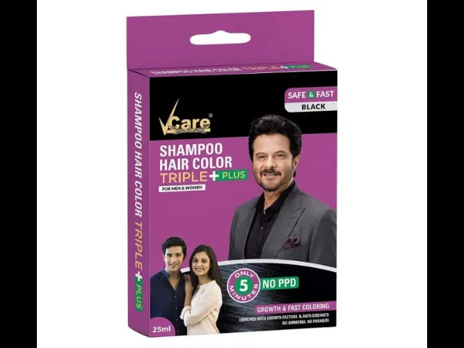 VCARE HAIR COLOUR SHAMPOO 25ML